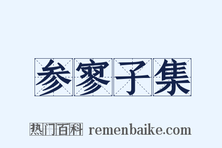 参寥子集是什么意思的图片